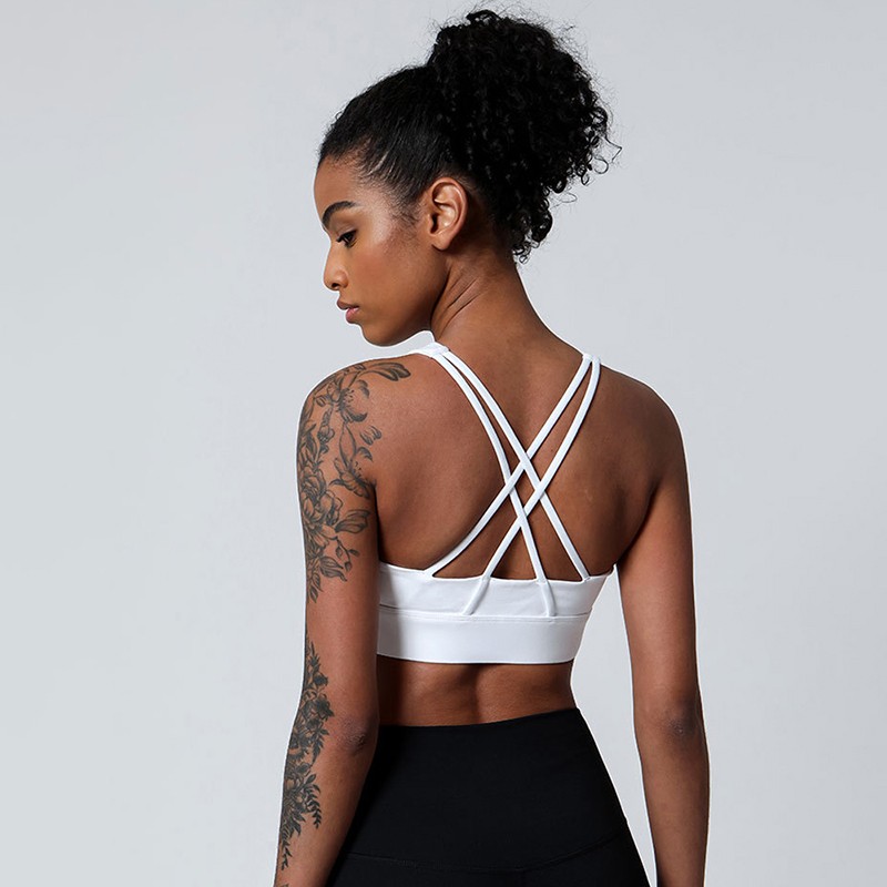 Cinghie incrociate spalla sportive reggiseno