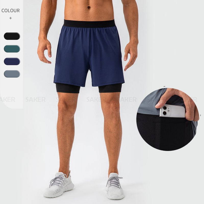 Pantaloncini da corsa da uomo con tasche