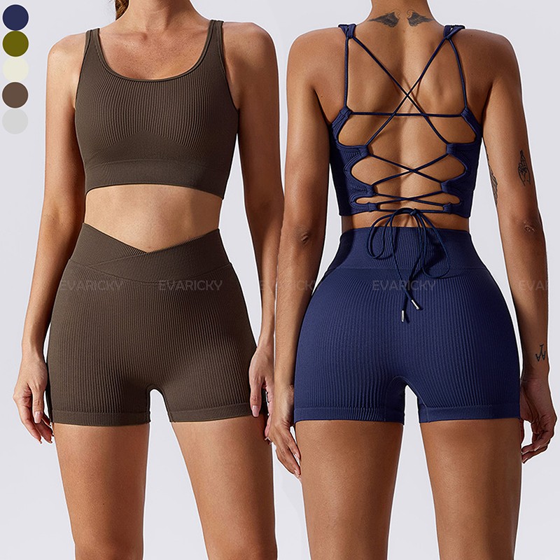 Reggiseno sportivo da yoga con cinturino imbottito